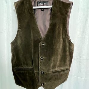 Wilsons Brown Suede Vest